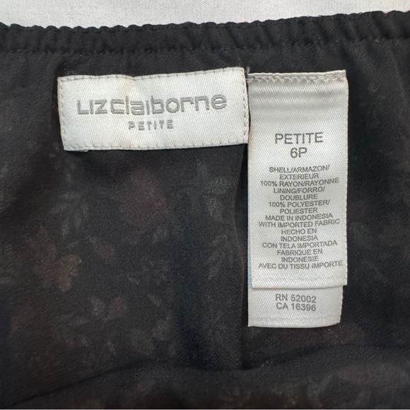 Vintage Floral Black and Pink Women's Midi Skirt, Fairy Cottagecore Milkmaid - Picture 3 of 5